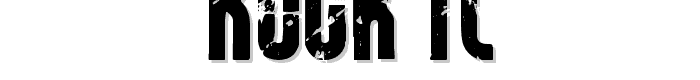 Rock it font